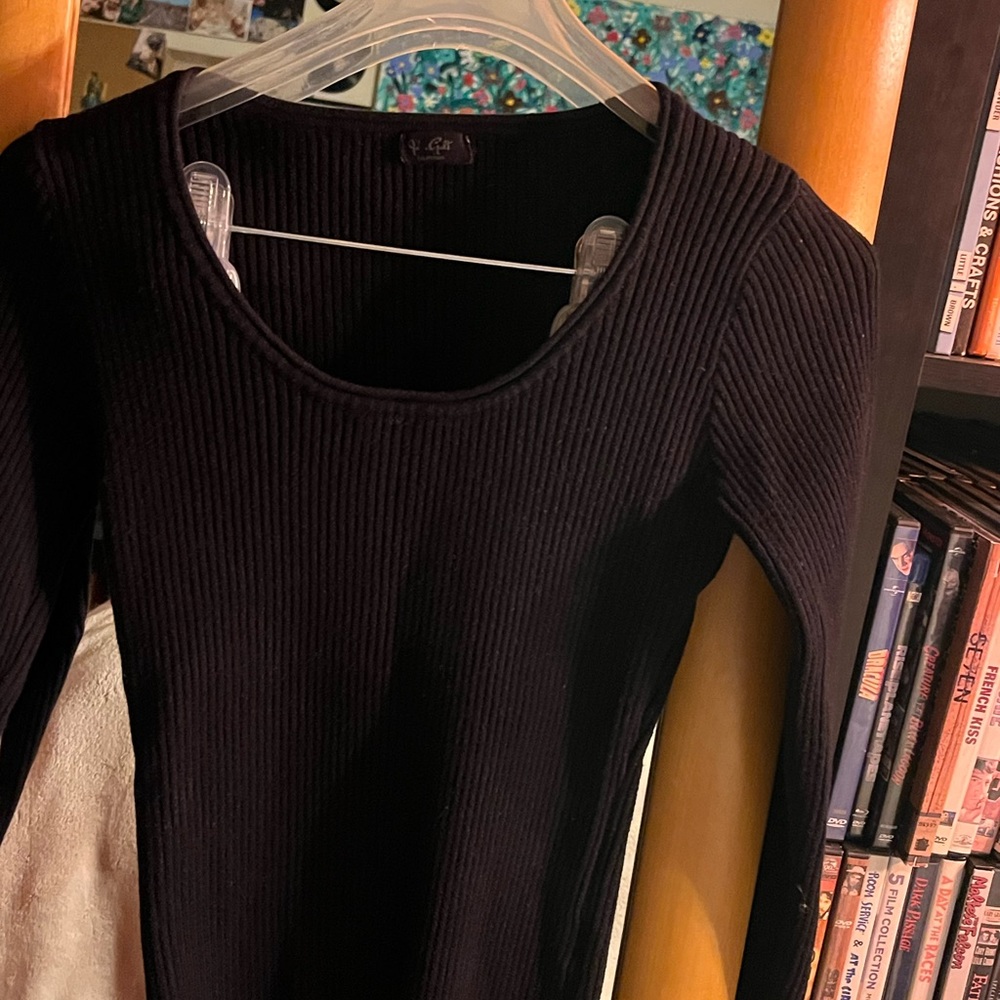 Brandy Melville Black Ribbed Sweater